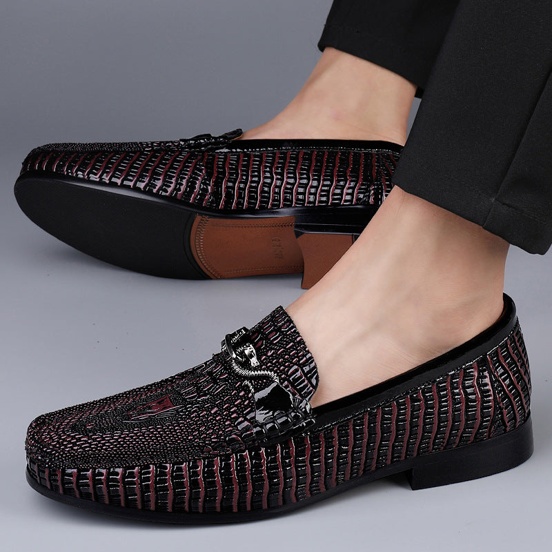 Gommino Men's First Layer Cowhide Soft Bottom Leather Shoes