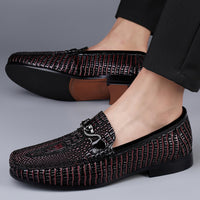 Gommino Men's First Layer Cowhide Soft Bottom Leather Shoes