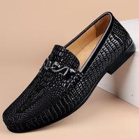 Gommino Men's First Layer Cowhide Soft Bottom Leather Shoes